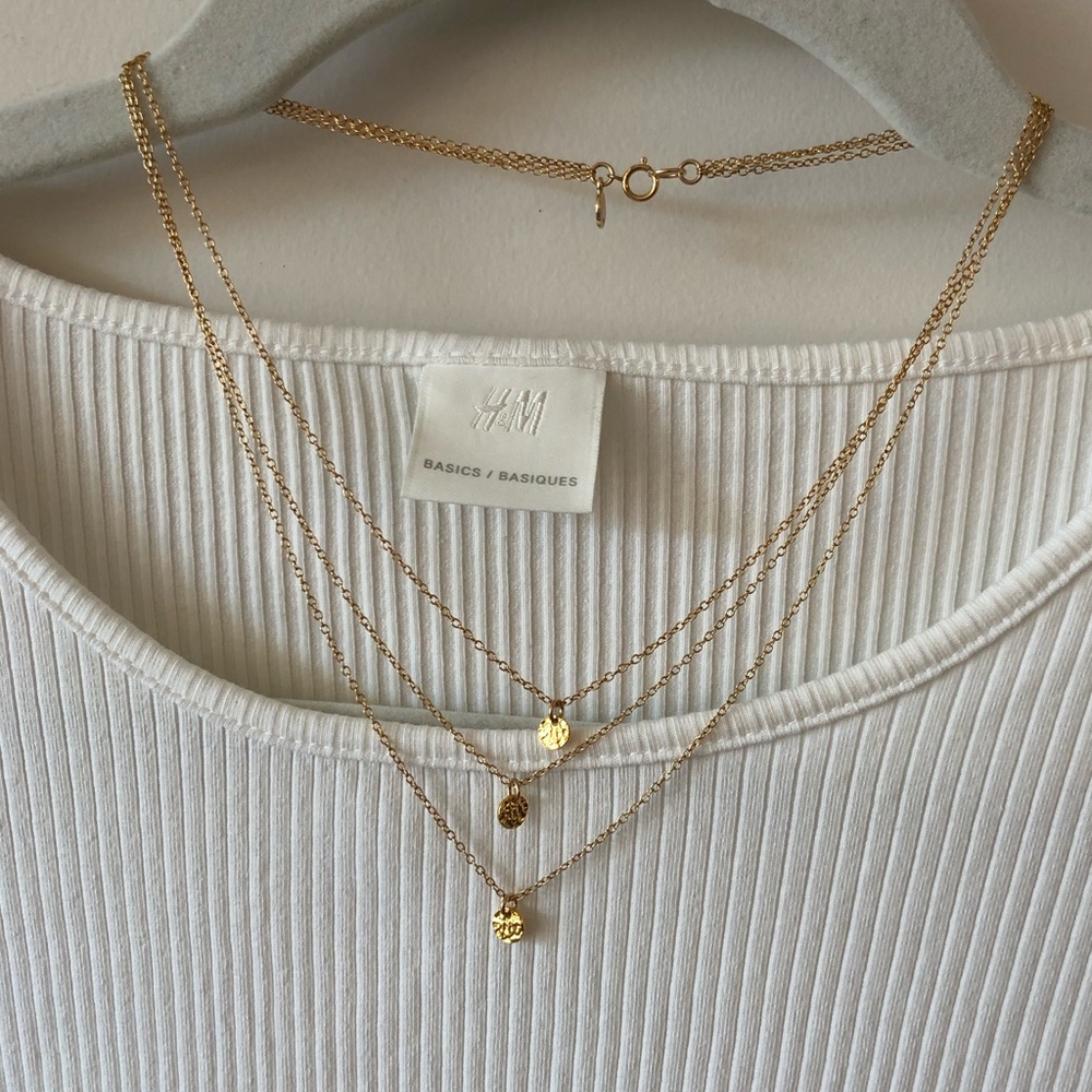 Gorjana Short layered Disc Necklace